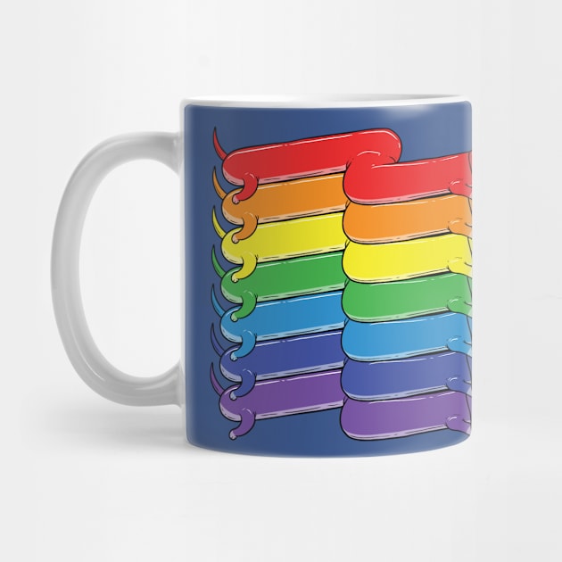 Rainbow Dachshunds by GoshWow®